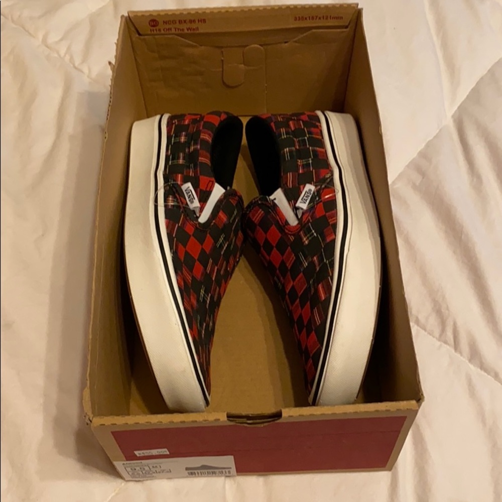 Van’s Plaid Checkered Slide on Shoes